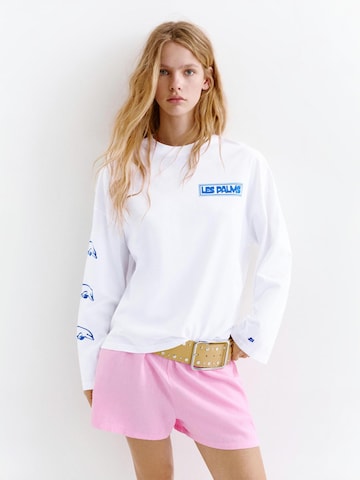 Pull&Bear Paita värissä valkoinen: etupuoli