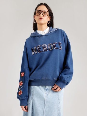 SCOTCH & SODA Sweatshirt 'THE 40TH ANNIVERSARY' i blå: forside