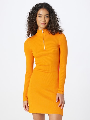 VERO MODA Gebreide jurk 'WILLOW' in Oranje: voorkant