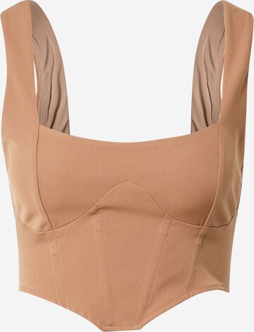 Nasty Gal Top in Beige: predná strana