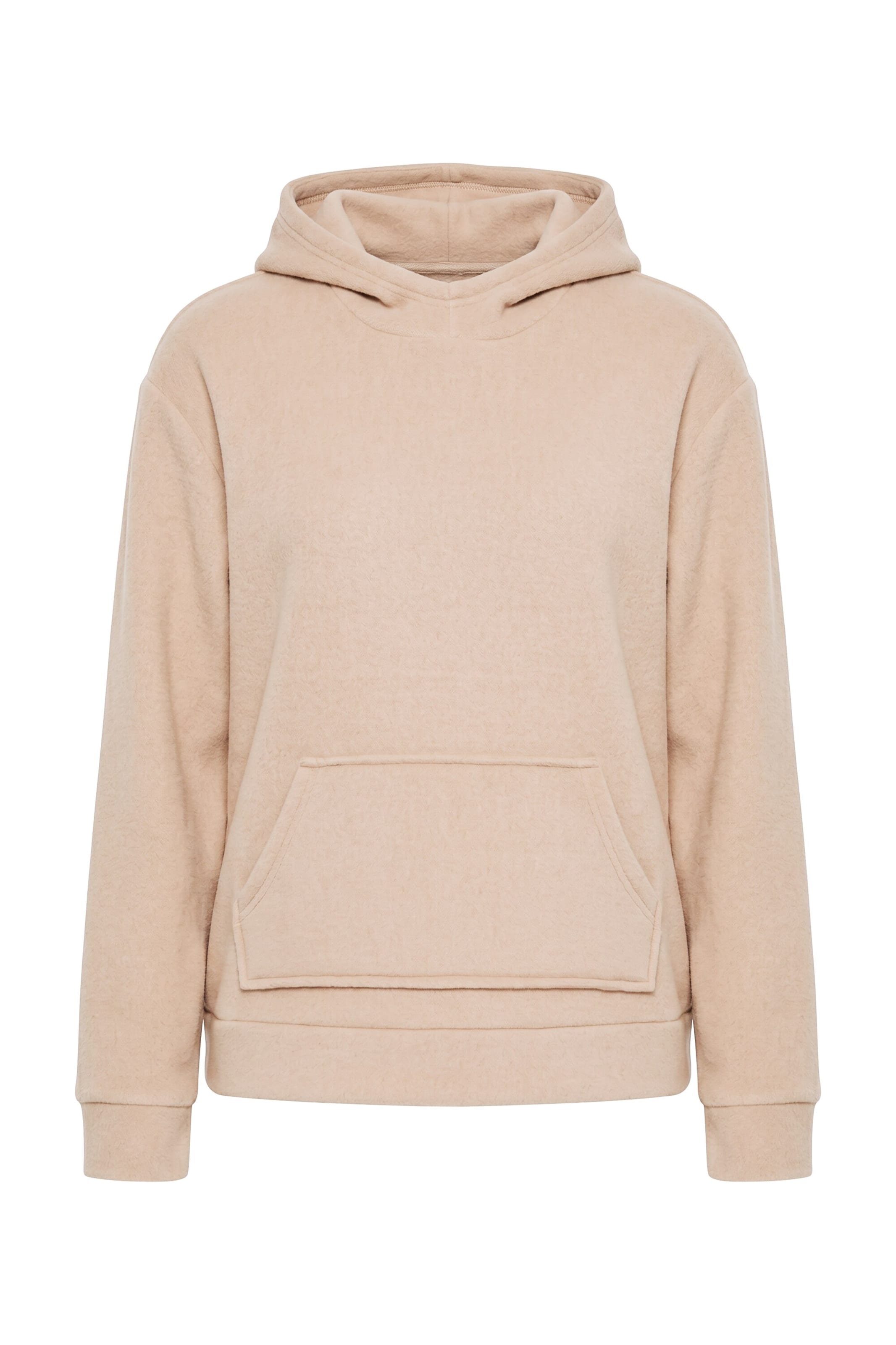 Ulla Popken Sweatshirt in Beige: voorkant