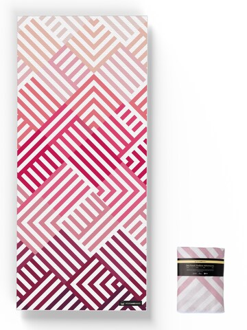 woodsandwaves Beach Towel 'Pink Relaxation' in Pink: front