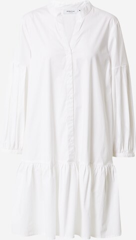 MSCH COPENHAGEN - Vestido camisero en blanco: frente