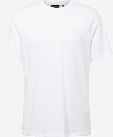 Lyle & Scott - Camisa 'Tonal Eagle' em branco: frente