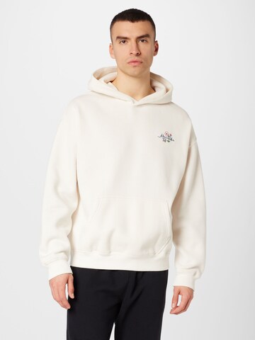 Abercrombie & FitchSweater majica - bijela boja: prednji dio