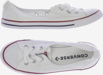 CONVERSE Flats & Loafers in 36 in White: front