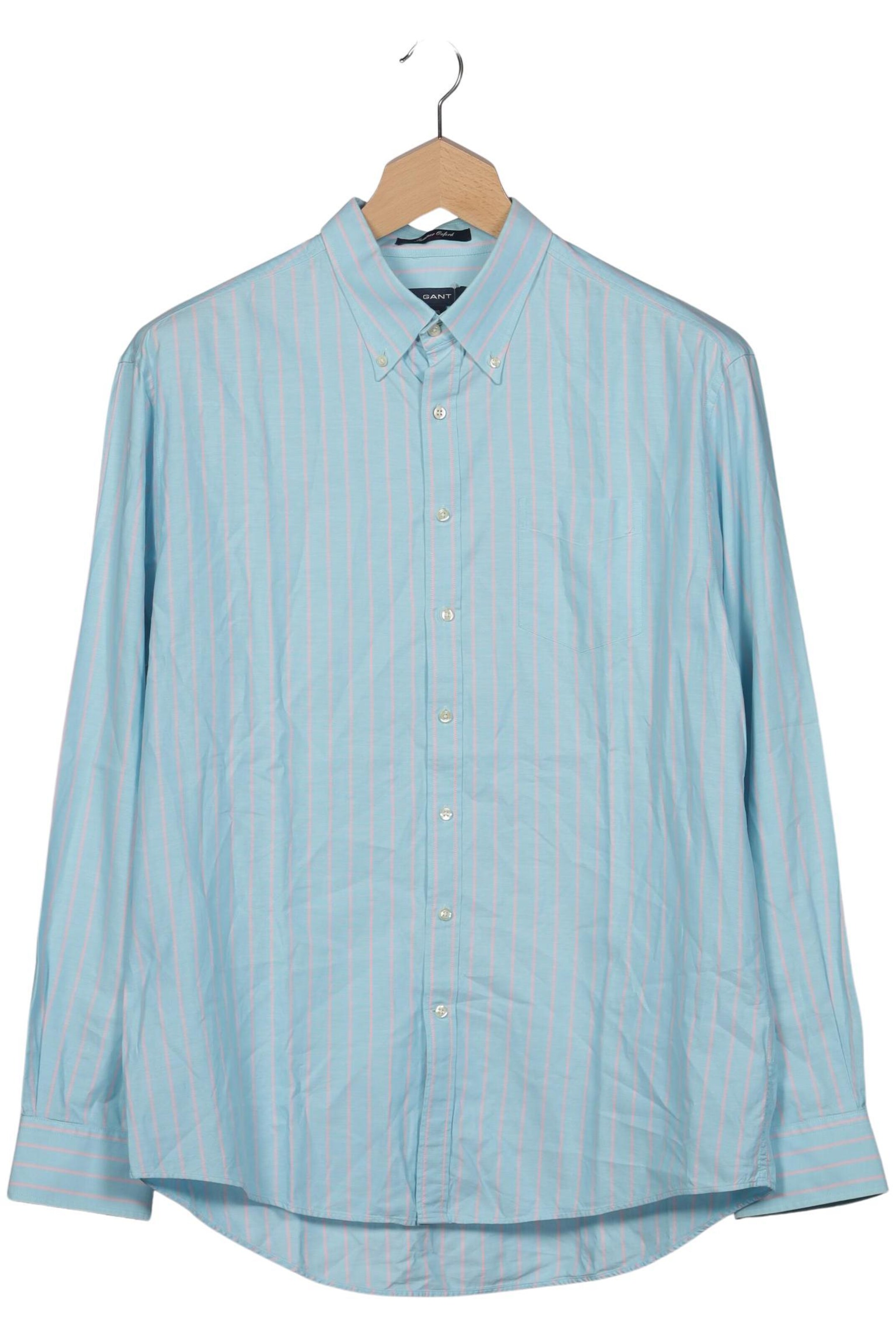 GANT Button Up Shirt in XXL in Blue: front