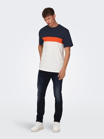 Only & Sons T-Shirt 'ODIS' in Weiß