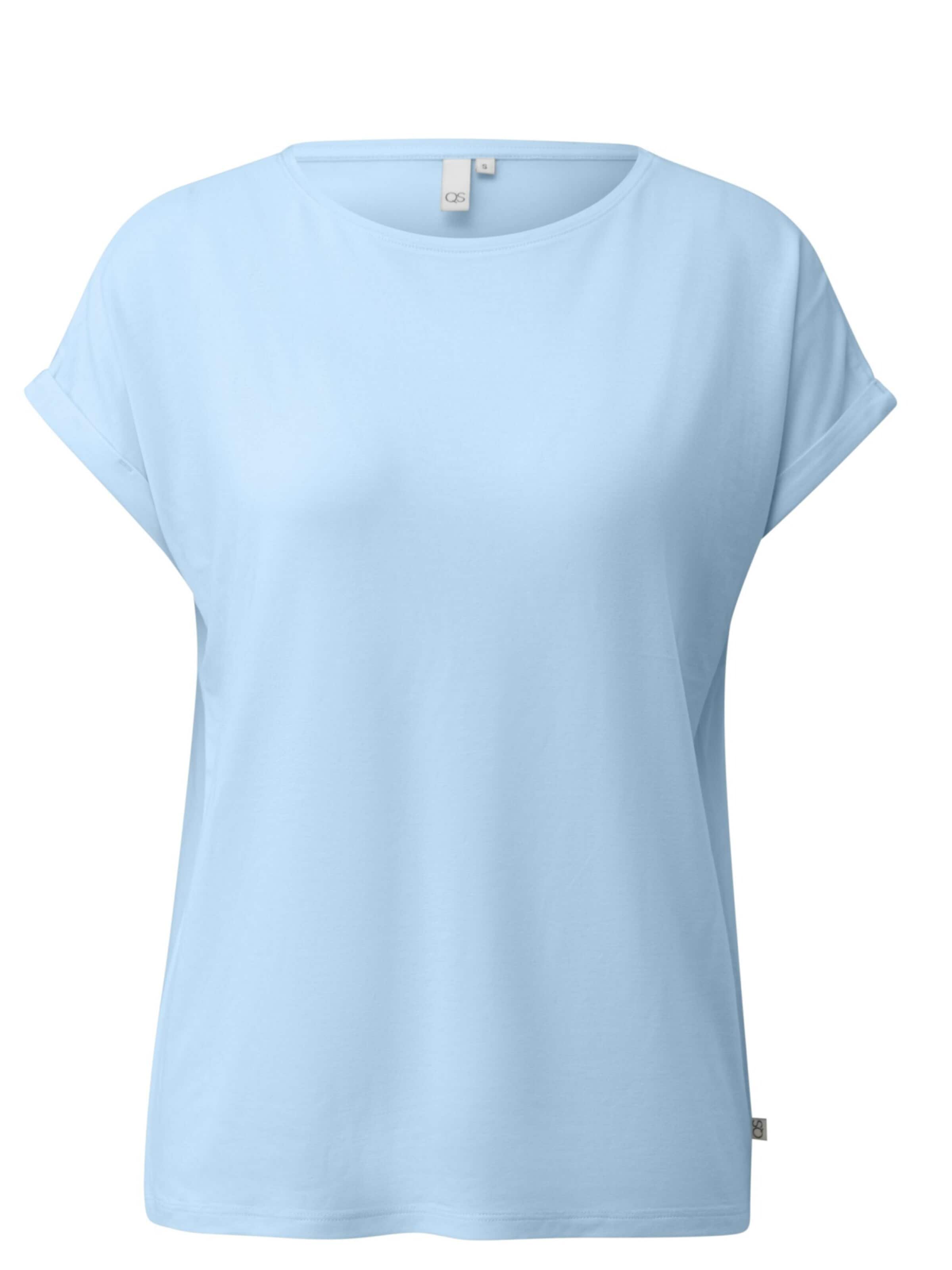 T-shirt 'Q/S designed by - Dames t-shirt' QS en bleu : devant