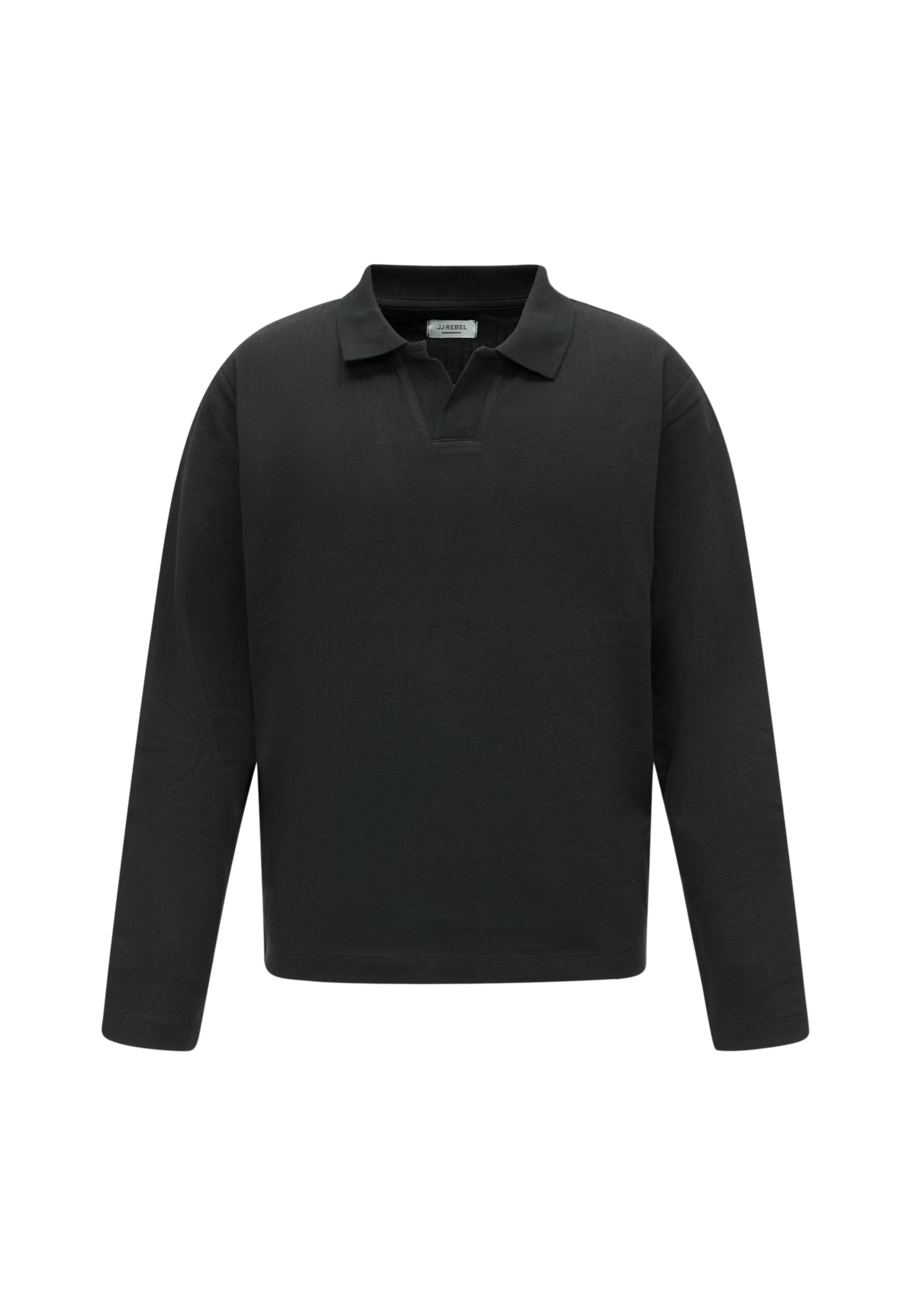 Bluză de molton 'JREBPINO' de la JJ Rebel pe negru: față