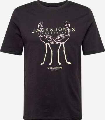 T-Shirt 'LAFAYETTE' JACK & JONES en noir : devant