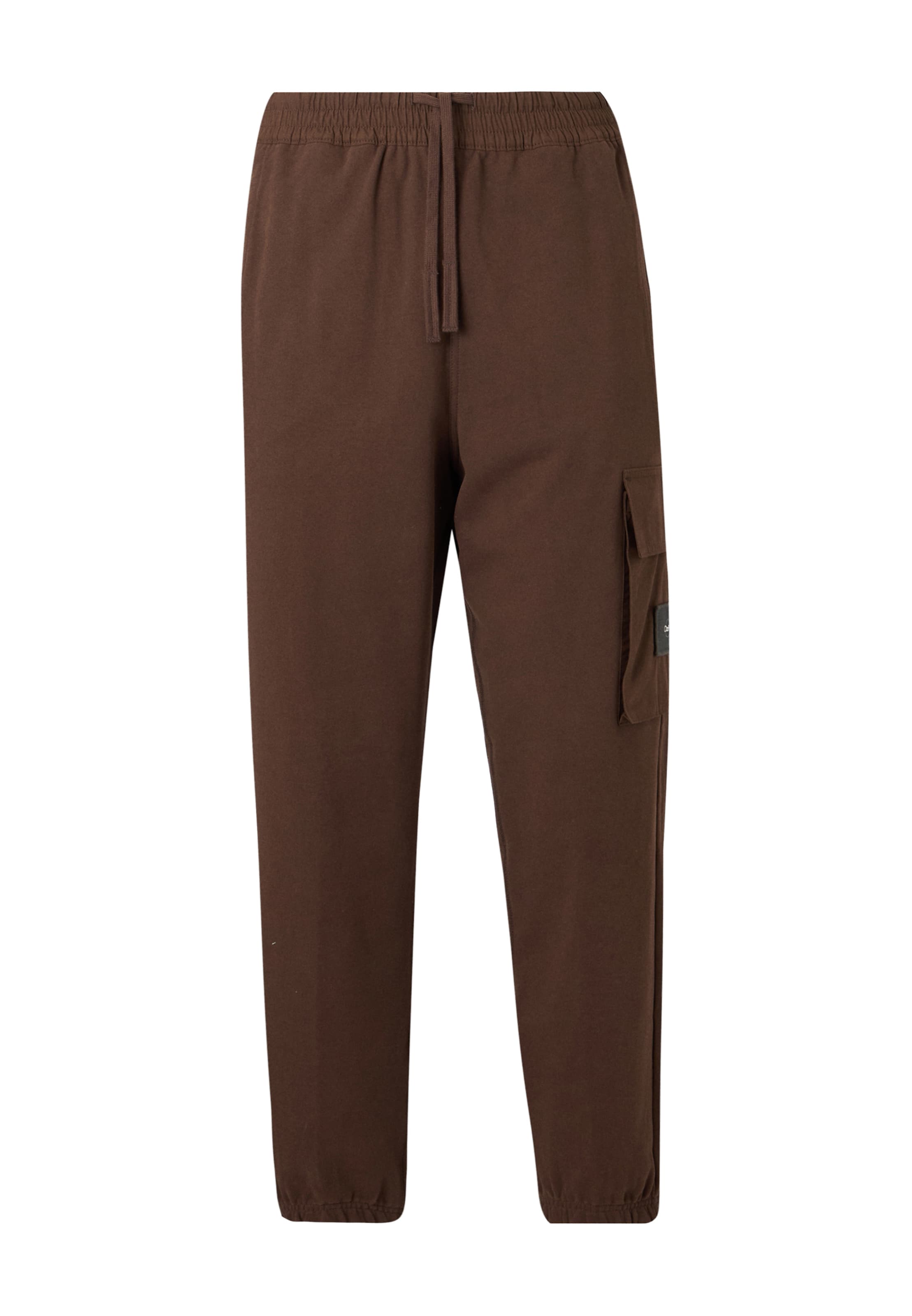 Effilé Pantalon cargo Calvin Klein Jeans en marron : devant