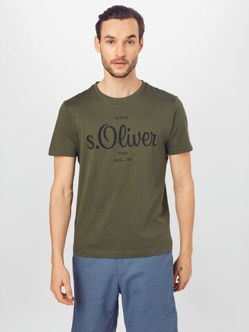 s.Oliver Shirt in Groen: voorkant