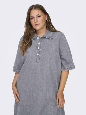 ONLY Carmakoma - Vestido camisero en gris