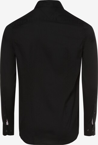 Coupe slim Chemise 'Flex' TOMMY HILFIGER en noir