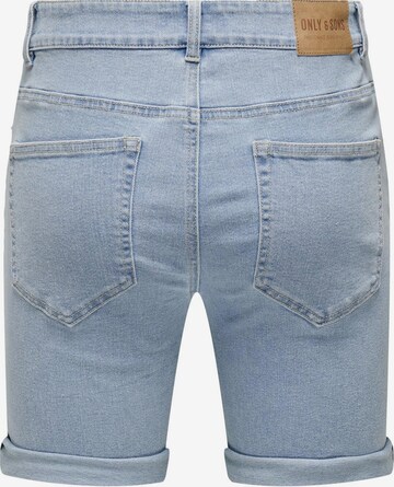 Only & Sons Regular Shorts 'PLY' in Blau