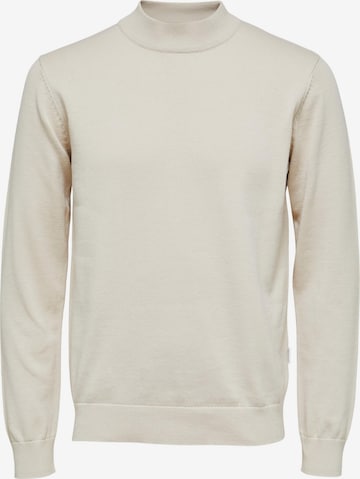 SELECTED Pullover 'Robert' in Beige: predná strana