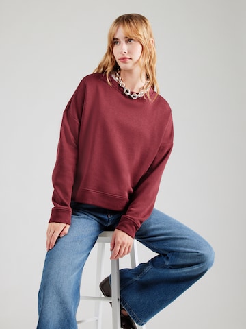 Felpa 'PCCHILLI' di PIECES in rosso: frontale