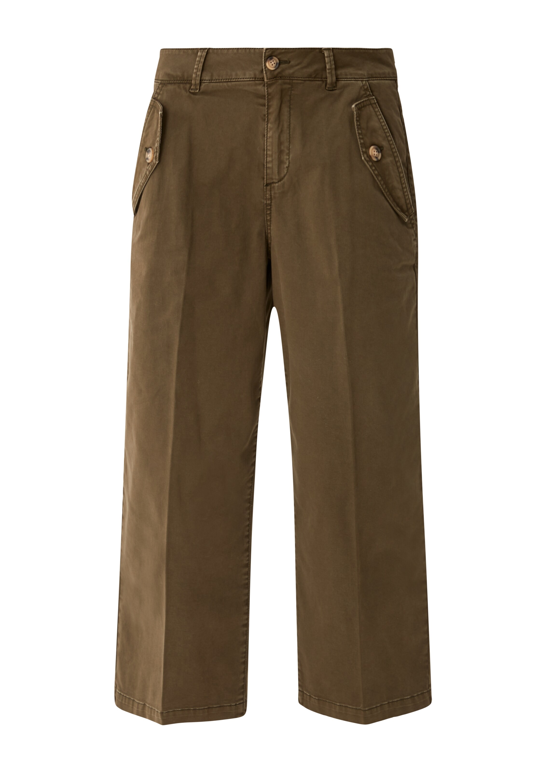 Pantalon à plis s.Oliver en vert : devant