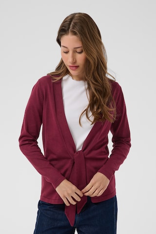 Cardigan SAINT TROPEZ en rouge : devant