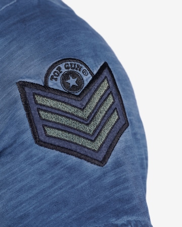 TOP GUN Shirt 'Search' in Blauw