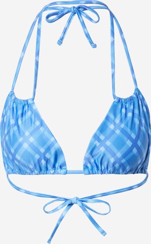 WEEKDAY Triangel Bikinitop 'BREEZE' in Blauw: voorkant