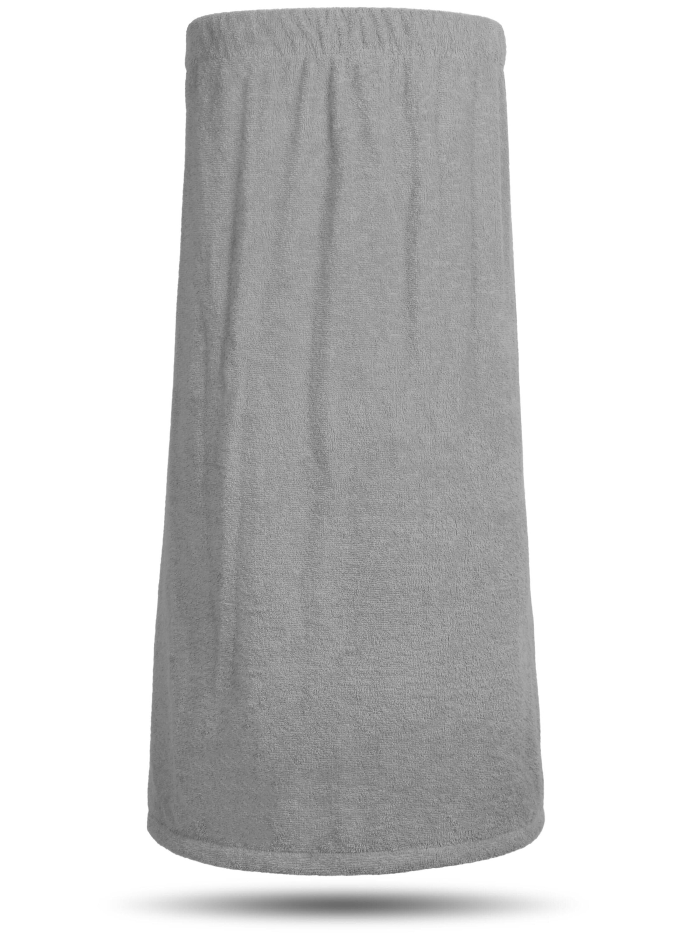 normani Short Bathrobe 'Mardin' in Grey