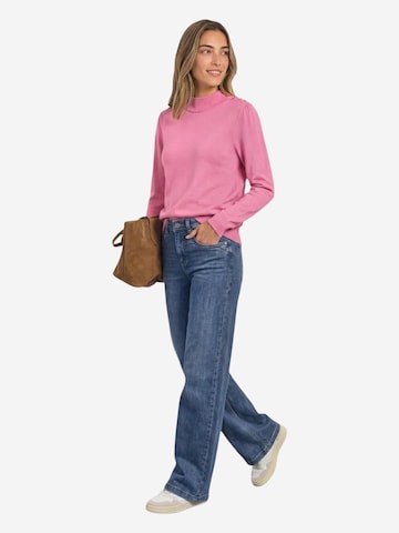 Pullover 'feminine sweater_button detail 304052' di STREET ONE in rosa