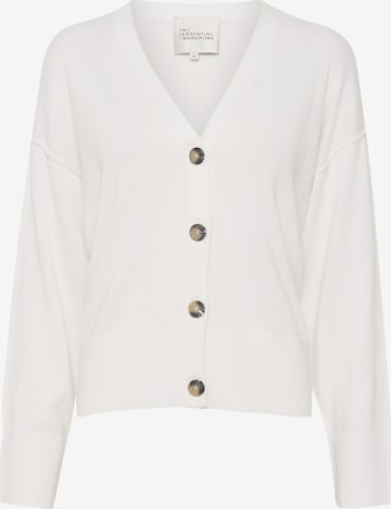 Cardigan 'Emma' My Essential Wardrobe en blanc : devant