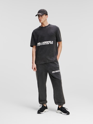 Karl Lagerfeld Regular Hose in Schwarz