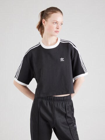 ADIDAS ORIGINALS Shirt in Black: front