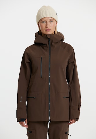 SOS Athletic Jacket 'Lipno' in Brown: front