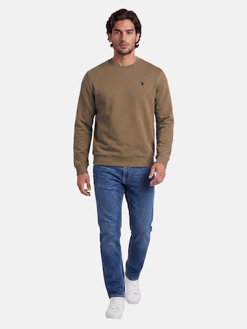 U.S. POLO ASSN. Sweatshirt in Beige