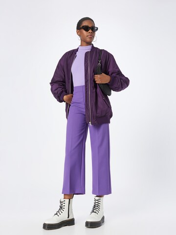 Lindex Regular Pleated Pants 'Lykke' in Purple