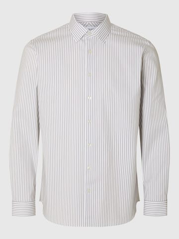 Coupe slim Chemise SELECTED HOMME en blanc : devant
