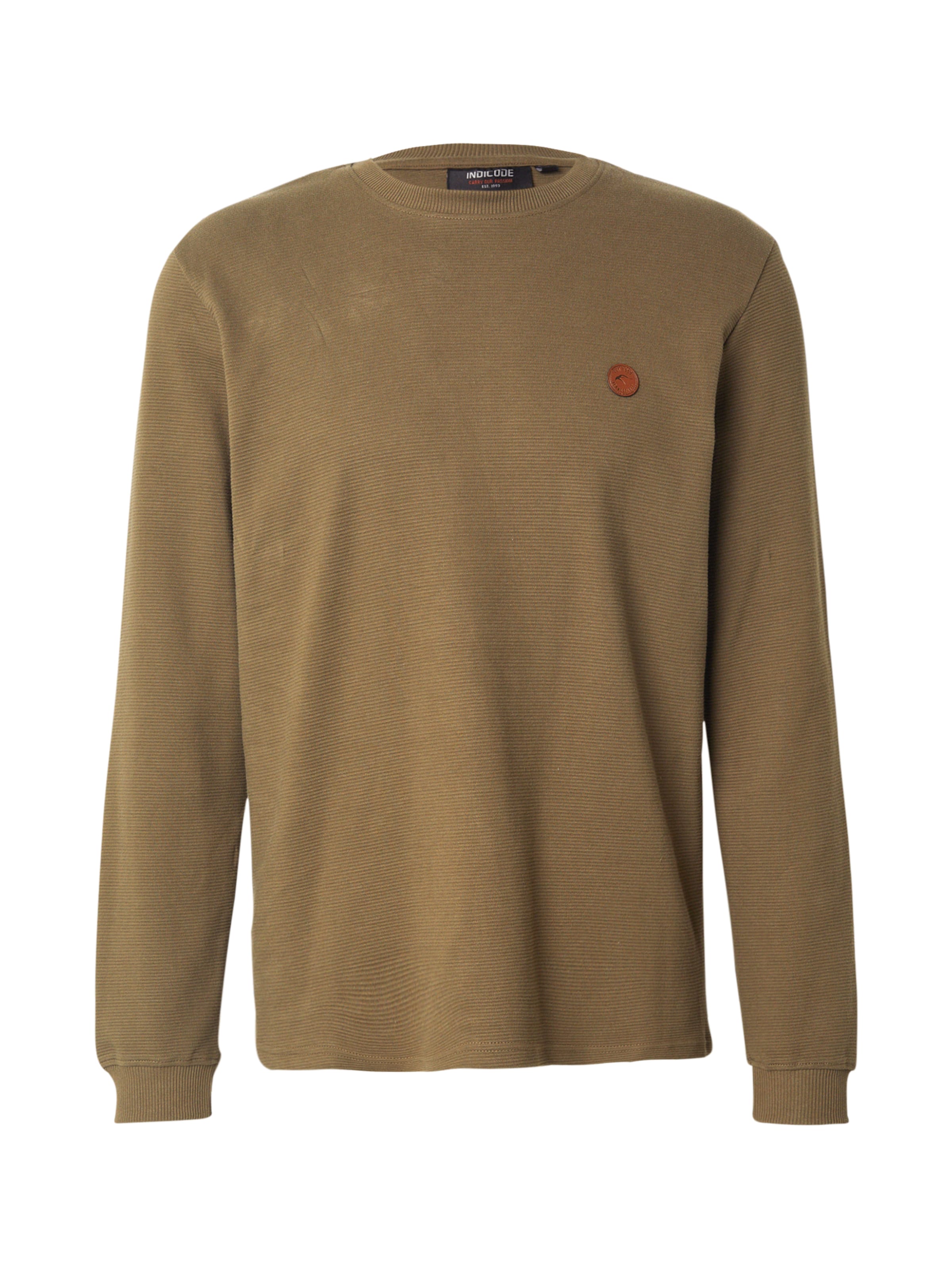 INDICODE JEANS Sweatshirt 'Salupe' i grön: framsida