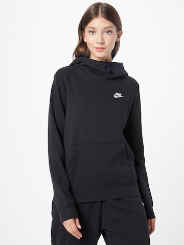 Nike Sportswear Sweatshirt in Zwart: voorkant