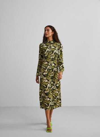 Y.A.S Shirt Dress 'WAVY' in Green