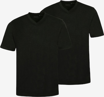 HAJO Shirt 'Doppelpack' in Schwarz: Vorderseite