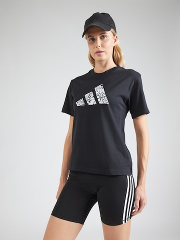 ADIDAS SPORTSWEAR Performance shirt in Black: front