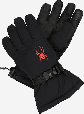 Spyder Sportovní rukavice 'TRAVERSE' – černá: přední strana