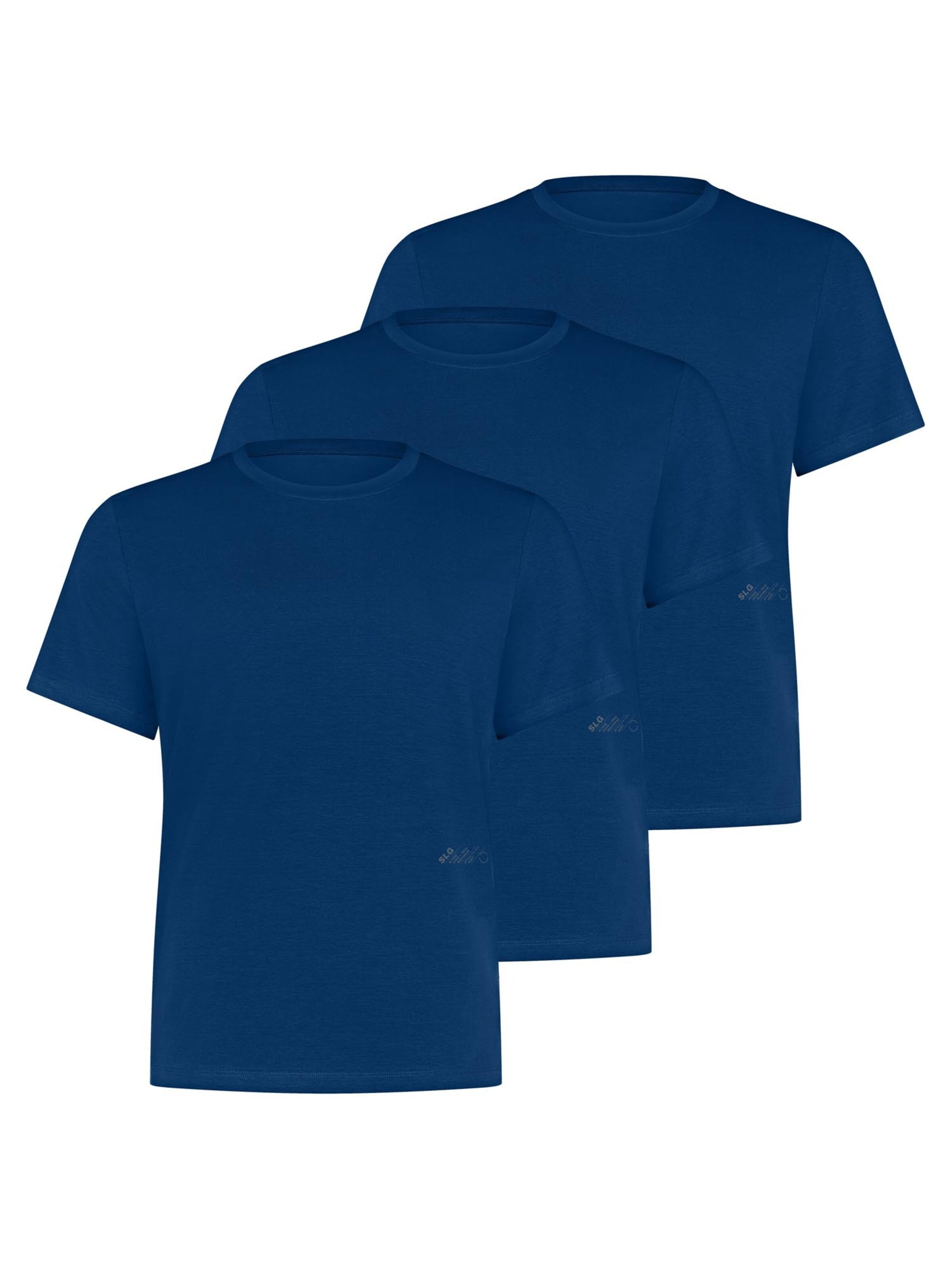 SLOGGI Undershirt 'SLG Base' in Blue: front