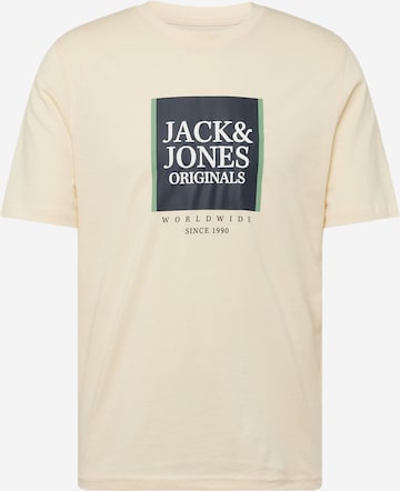 JACK & JONES Koszulka 'LAFAYETTE' w kolorze beżowy: przód