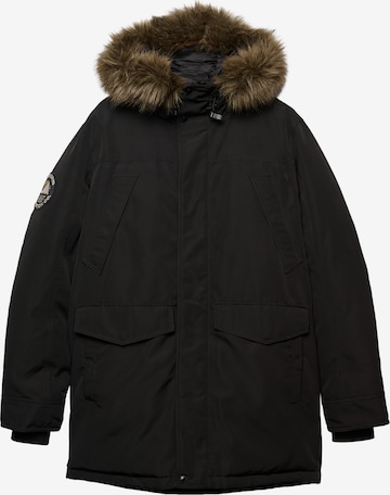 Superdry & Co Winter Parka 'Everest' in Black: front