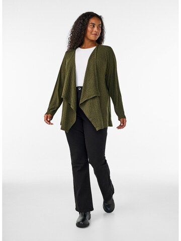 Zizzi Cardigan 'Lucia' i grøn