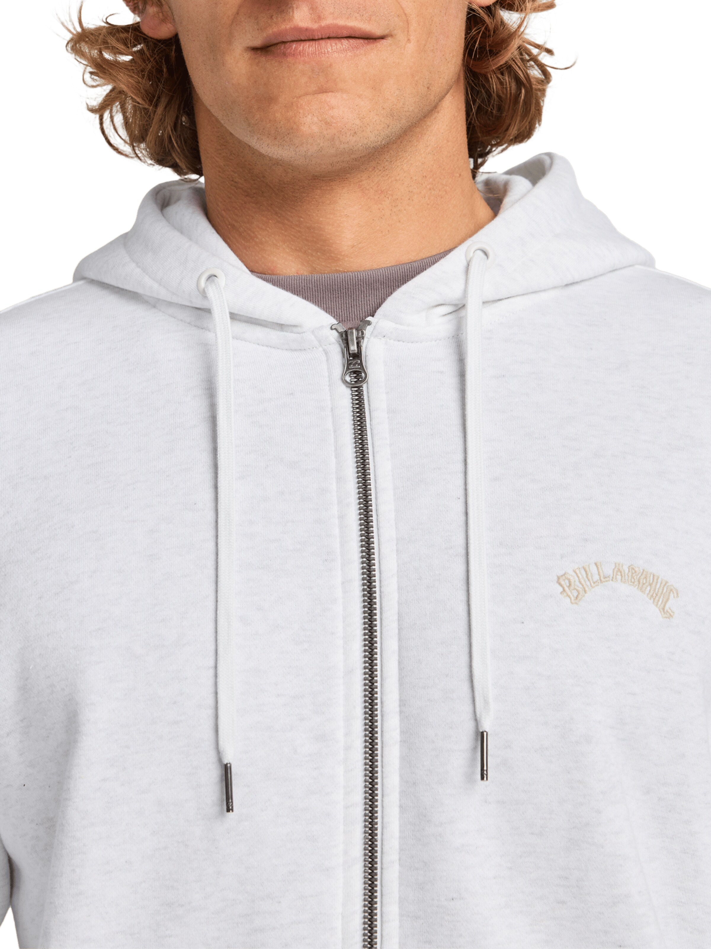 BILLABONG Zip-Up Hoodie 'Arch' in White