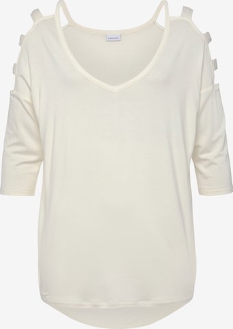 balta LASCANA Marškinėliai: priekis
