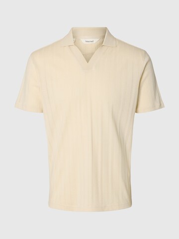 SELECTED - Camiseta en beige