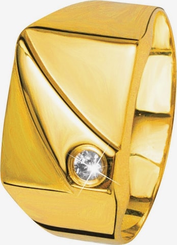 Lucardi Ring 'Klassisch' in Gold: front