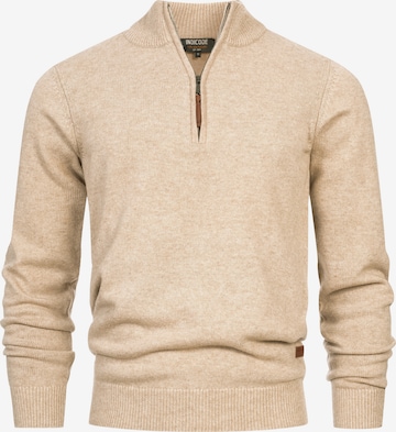 INDICODE JEANS Trui in Beige: voorkant